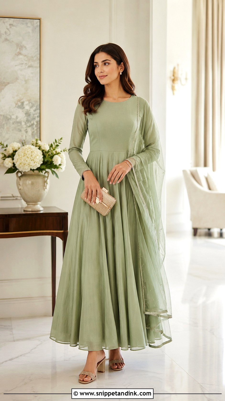 Jacket Anarkali Gown With Dupatta - Snippet and Ink - 25 Anarkali Gown with Dupatta Ideas