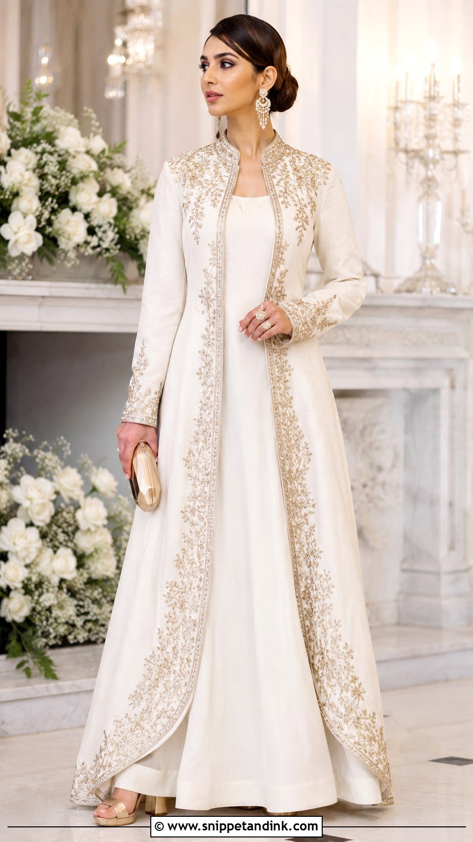 Jacket Anarkali Wedding Dress - Snippet and Ink - 20 Designer Indian Wedding Dresses