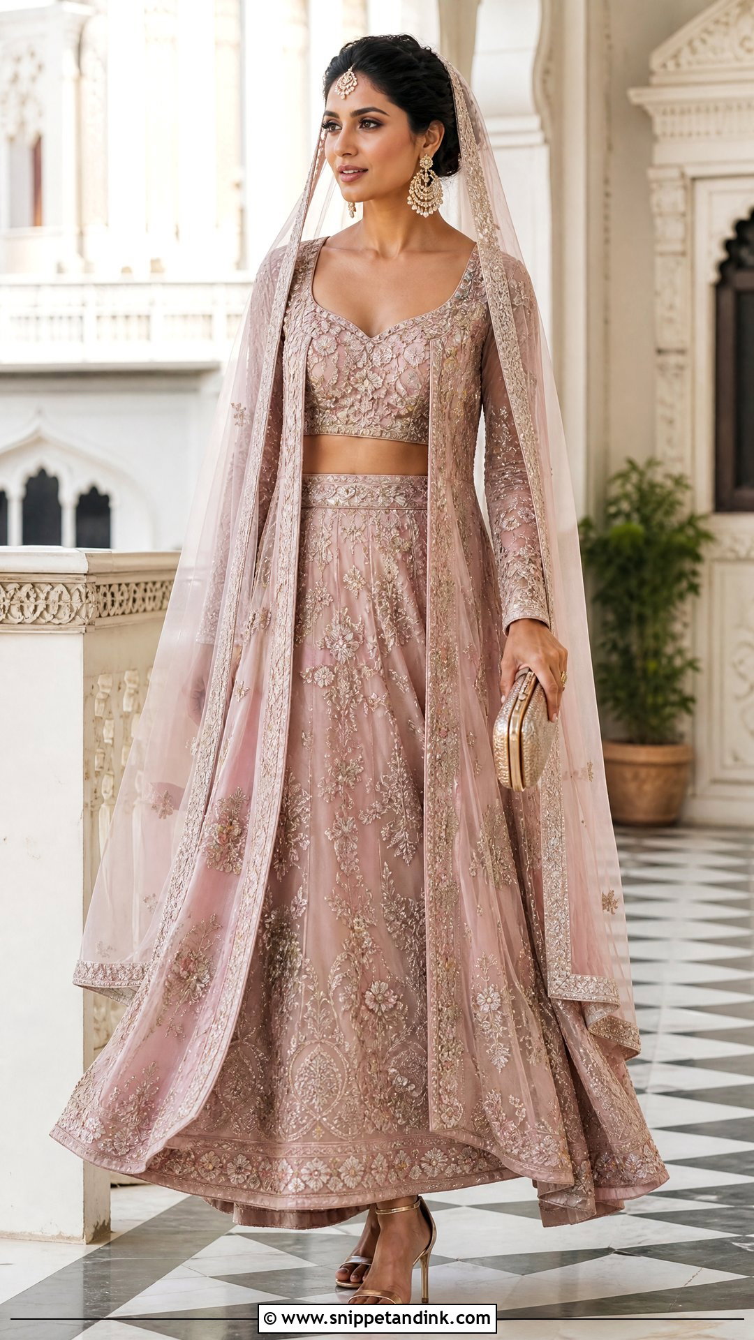 Jacket Bridal Choli With Matching Lehenga - Snippet and Ink - 20 Indian Bridal Bride Choli Ideas