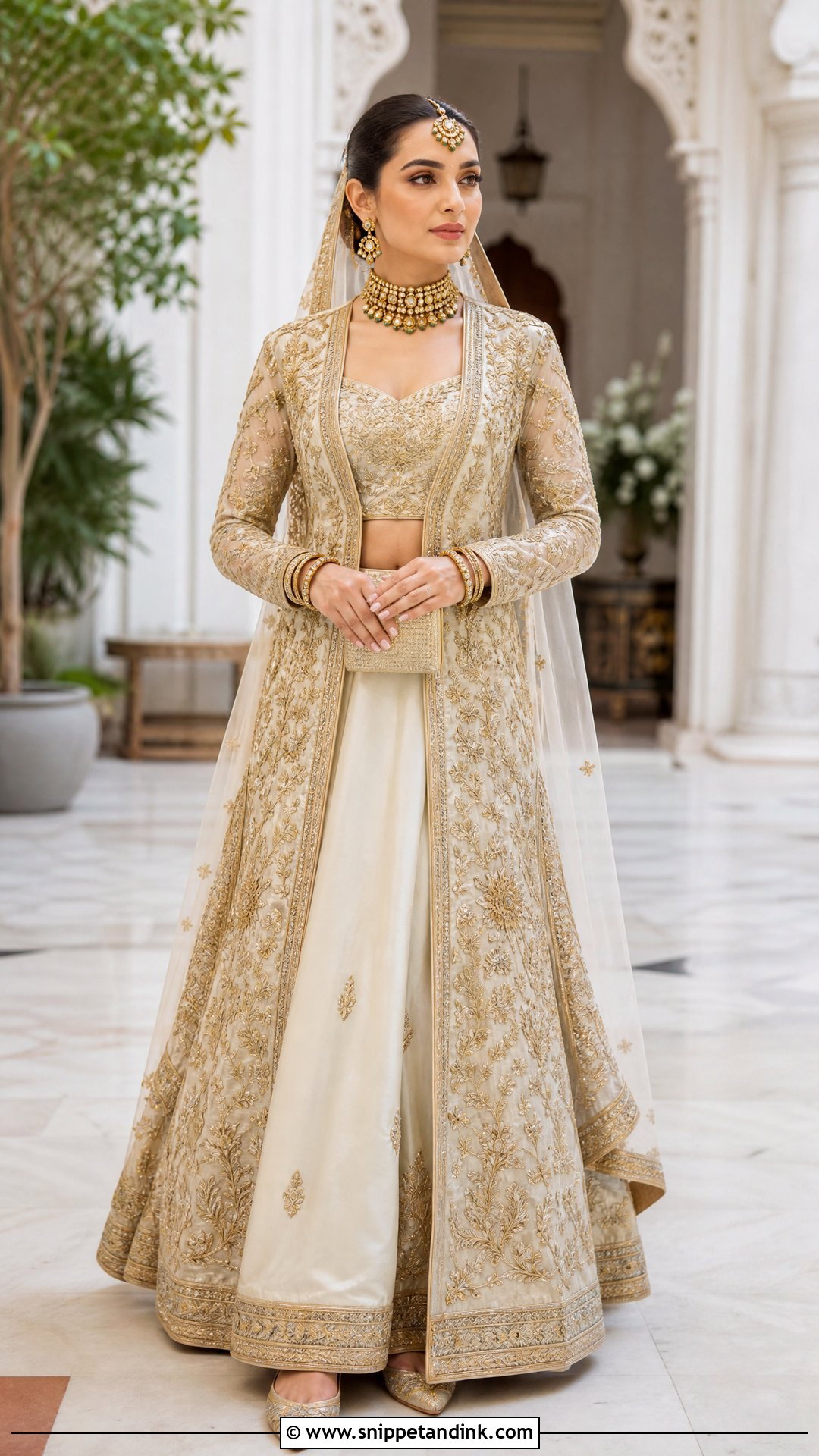 Jacket Bridal Lehenga - Snippet and Ink - 25 Royal Indian Brides Ideas