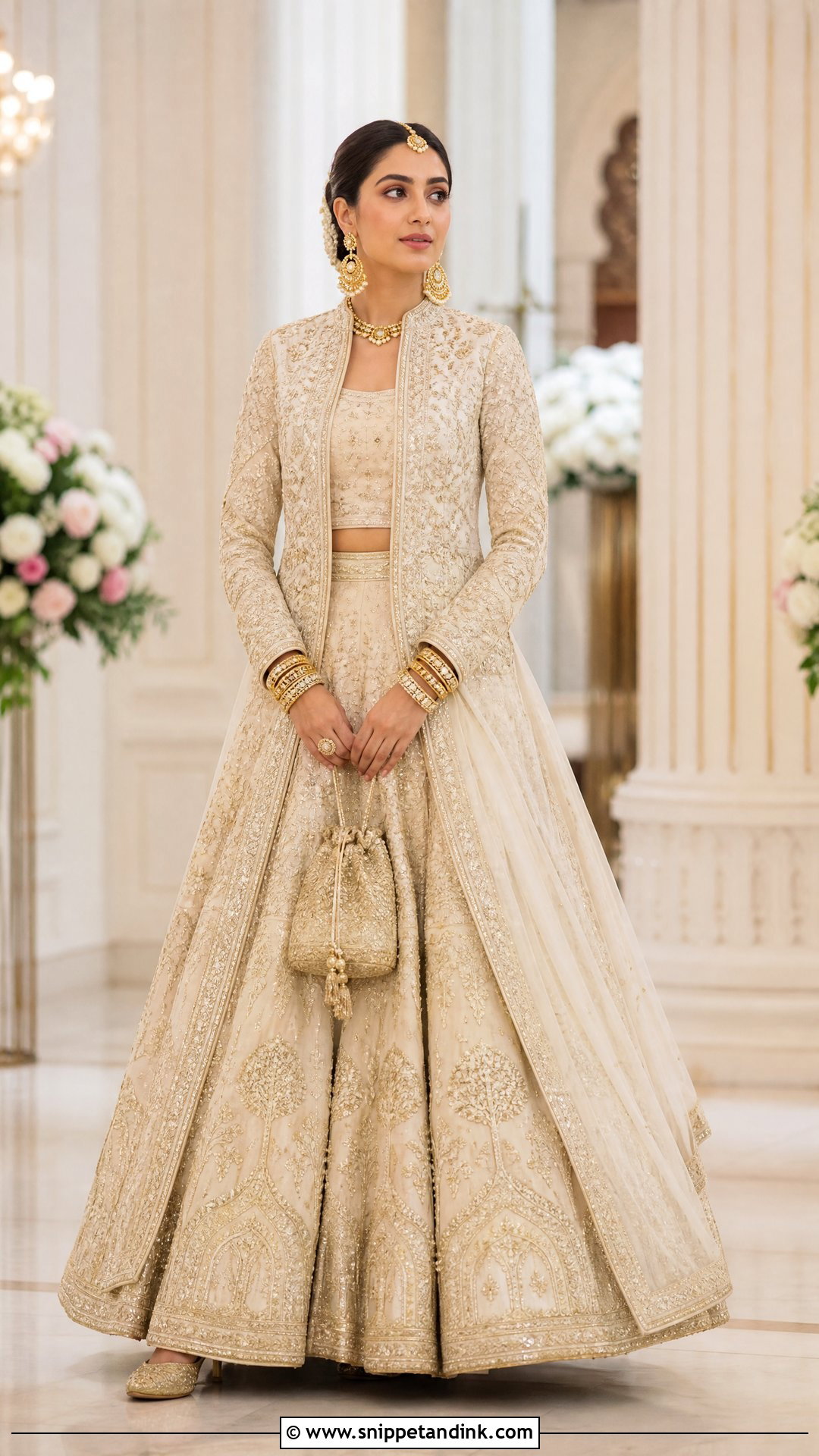 Jacket Bridal Lehenga Blouse - Snippet and Ink - 20 Bridal Lengha Blouse Designs