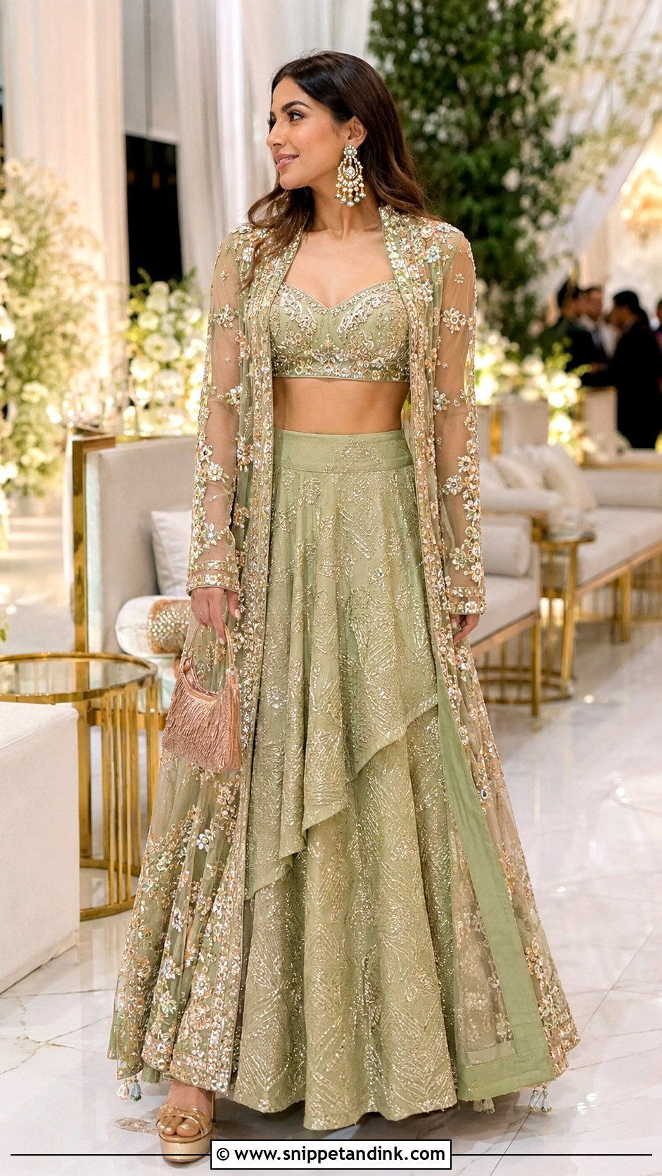 Jacket Designer Choli With Layered Lehenga - Snippet and Ink - 20 Designer Choli for Wedding Ideas