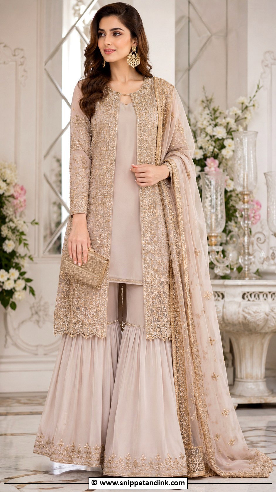 Jacket Gharara Dress - Snippet and Ink - 25 Grara Dress Pakistani Wedding Ideas
