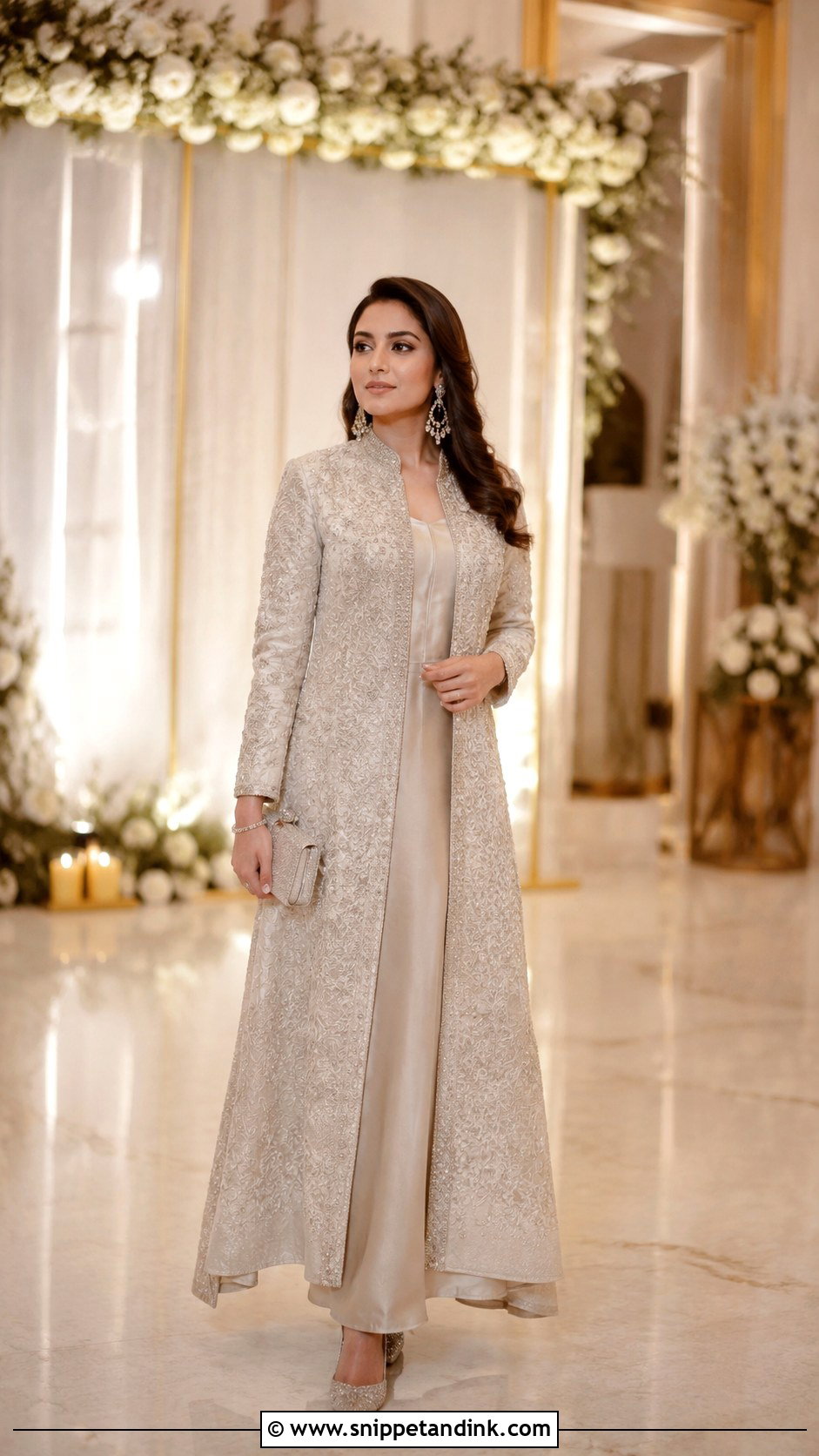 Jacket Indian Wedding Gown - Snippet and Ink - 30 Indian Wedding Gowns