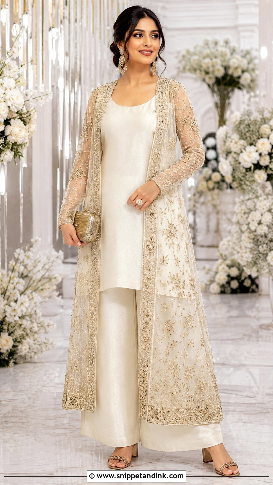 Jacket Kurti With Palazzo Pants - Snippet and Ink - 20 Latest Kurti Designs for Wedding
