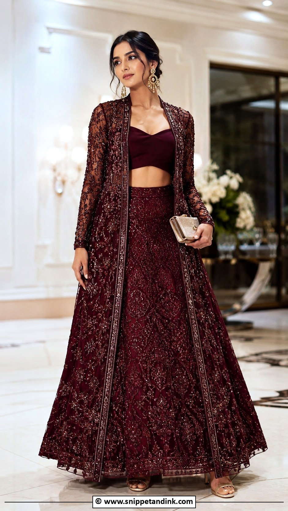 Jacket Lehenga - Snippet and Ink - 30 Indian Wedding Dresses