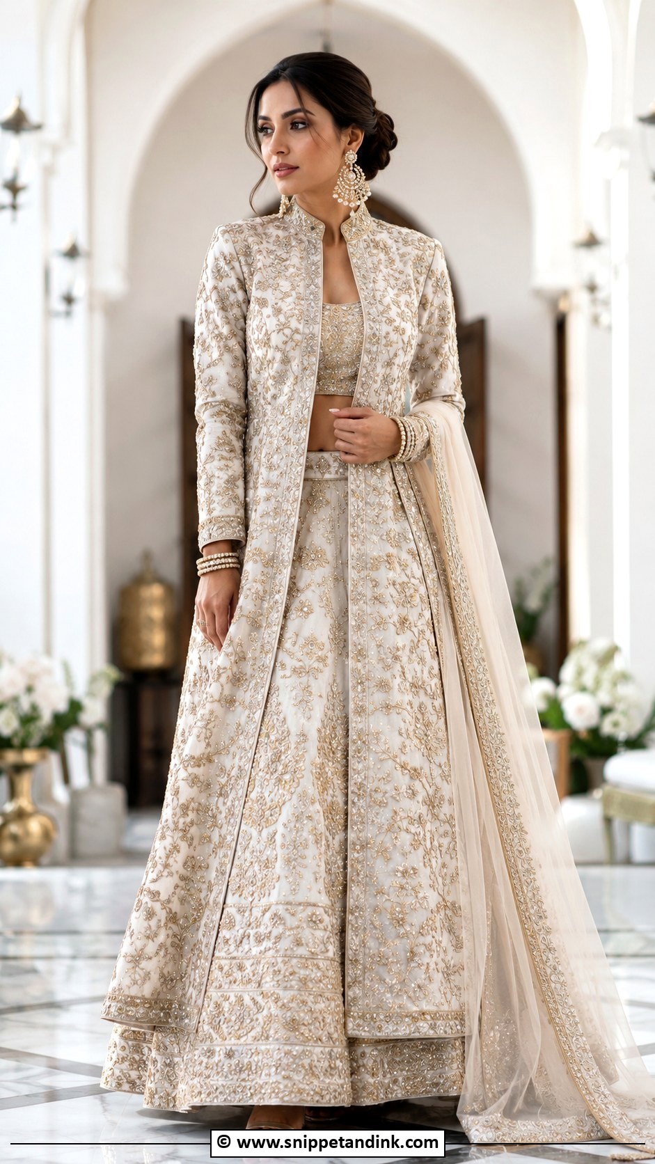 Jacket Lehenga Barat Bride Look - Snippet and Ink - 30 Barat Bride Ideas