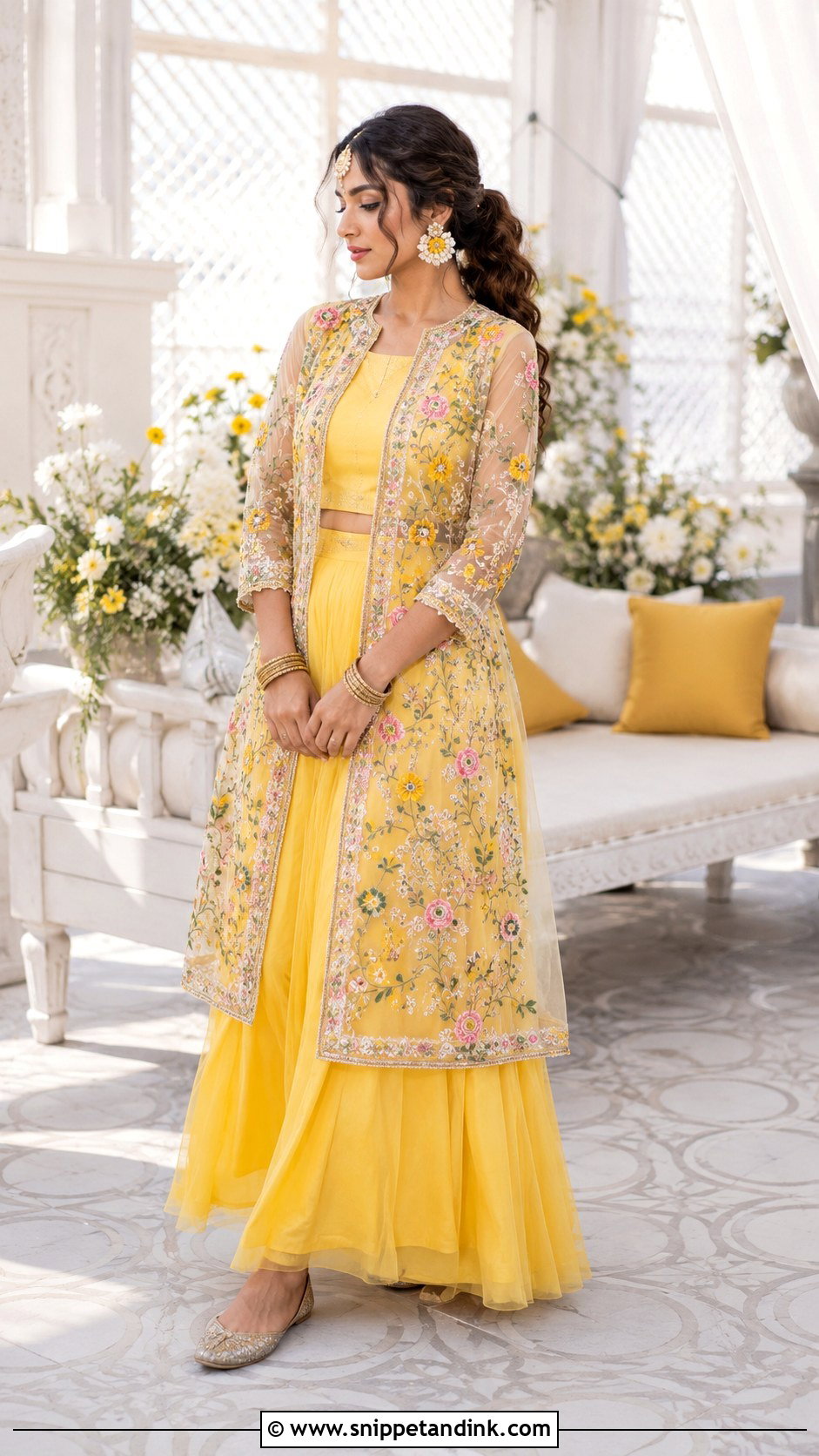 Jacket Lehenga Bridal Mayon Dress - Snippet and Ink - 20 Bridal Mayon Dress Ideas