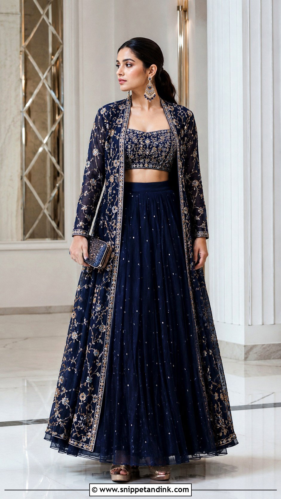 Jacket Lehenga Desi Outfit for Wedding - Snippet and Ink - 20 Desi Outfits for Wedding