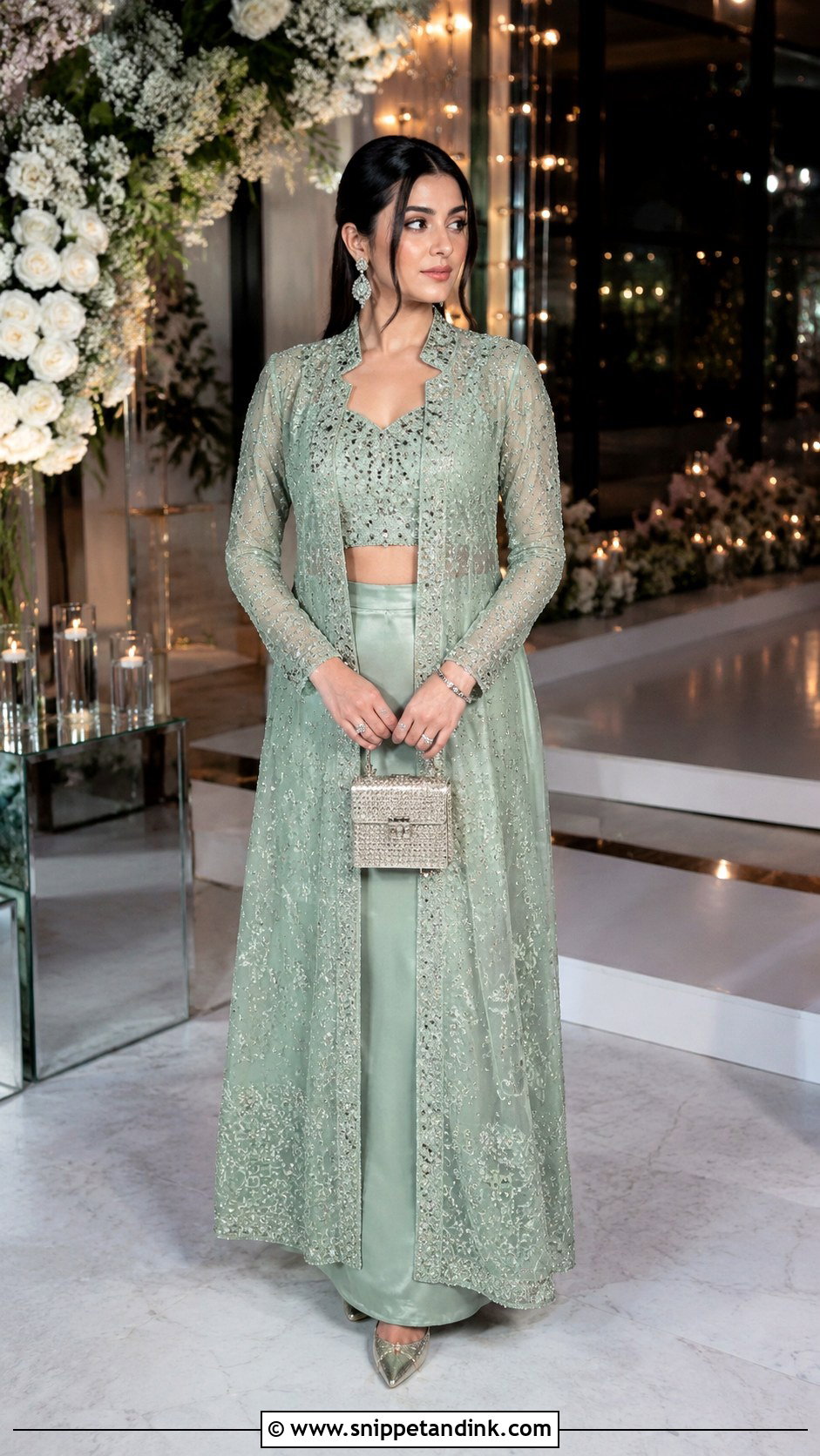 Jacket Lehenga Dress for Ring Ceremony - Snippet and Ink - 20 Dress for Ring Ceremony Ideas