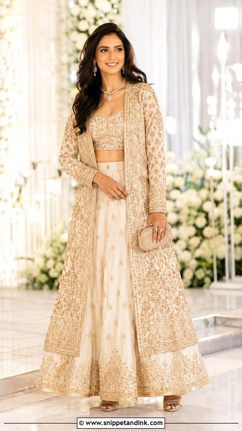 Jacket Lehenga For Engagement - Snippet and Ink - 30 Indian Engement Dress Ideas
