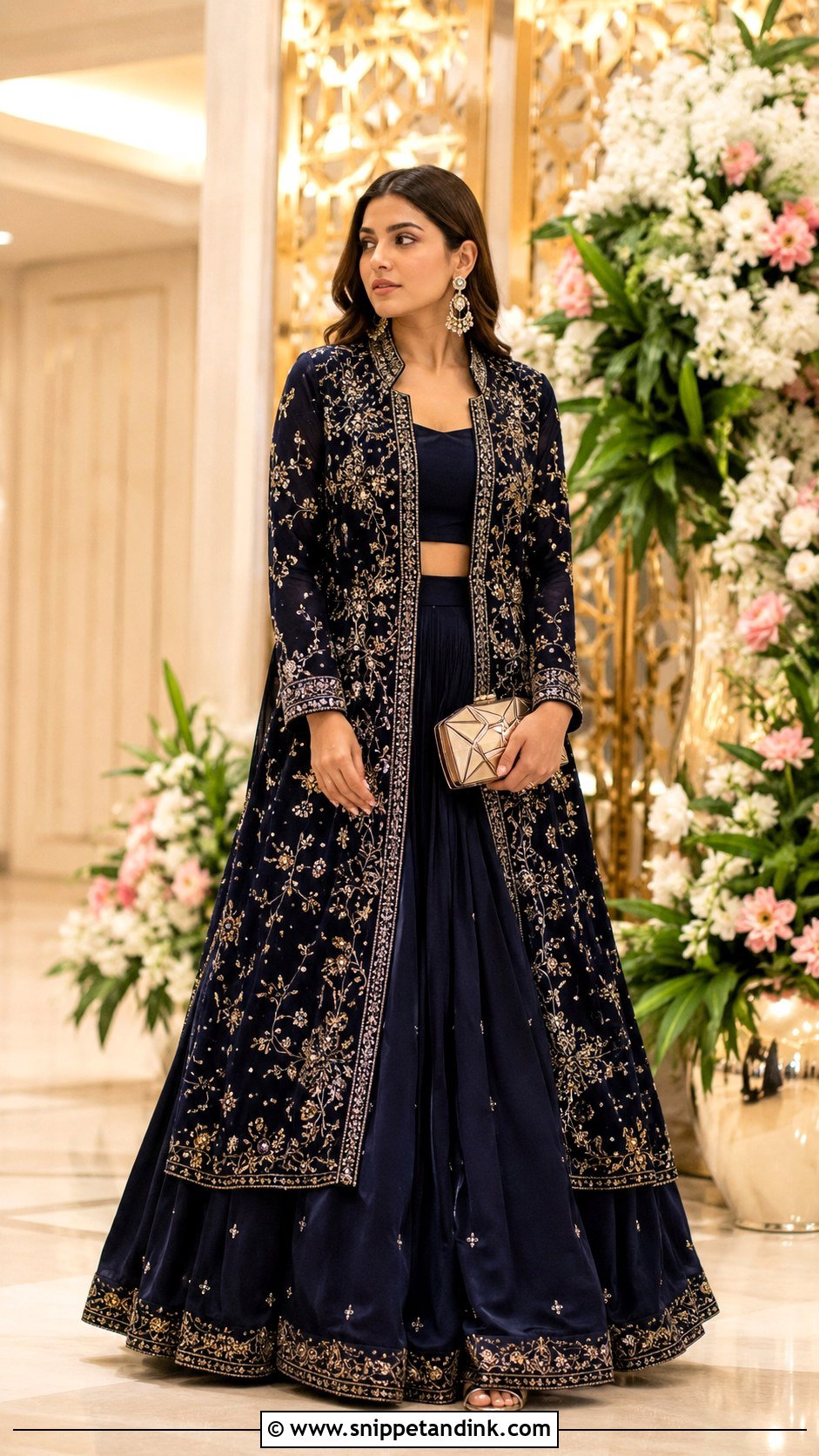 Jacket Lehenga For Indian Wedding - Snippet and Ink - 25 Indian Friends Wedding Outfit Ideas