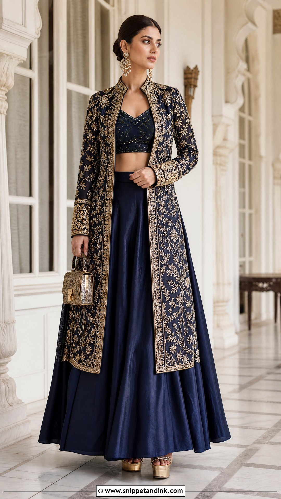 Jacket Lehenga For North Indian Wedding - Snippet and Ink - 20 North Indian Wedding Outfits