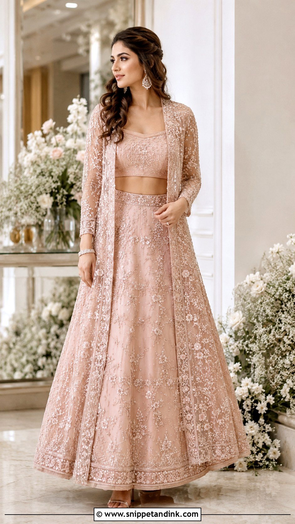 Jacket Lehenga For Roka Bride - Snippet and Ink - 30 Roka Ceremony Outfits for Bride