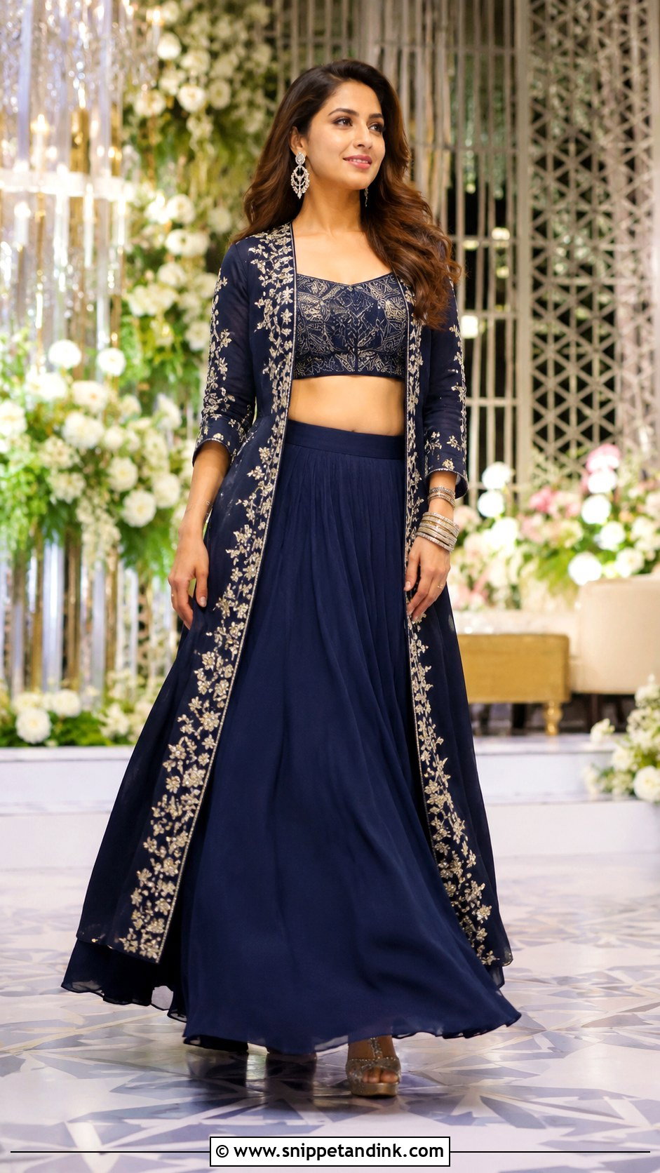 Jacket Lehenga For Sangeet - Snippet and Ink - 25 Indian Wedding Outfits for Brides Sister
