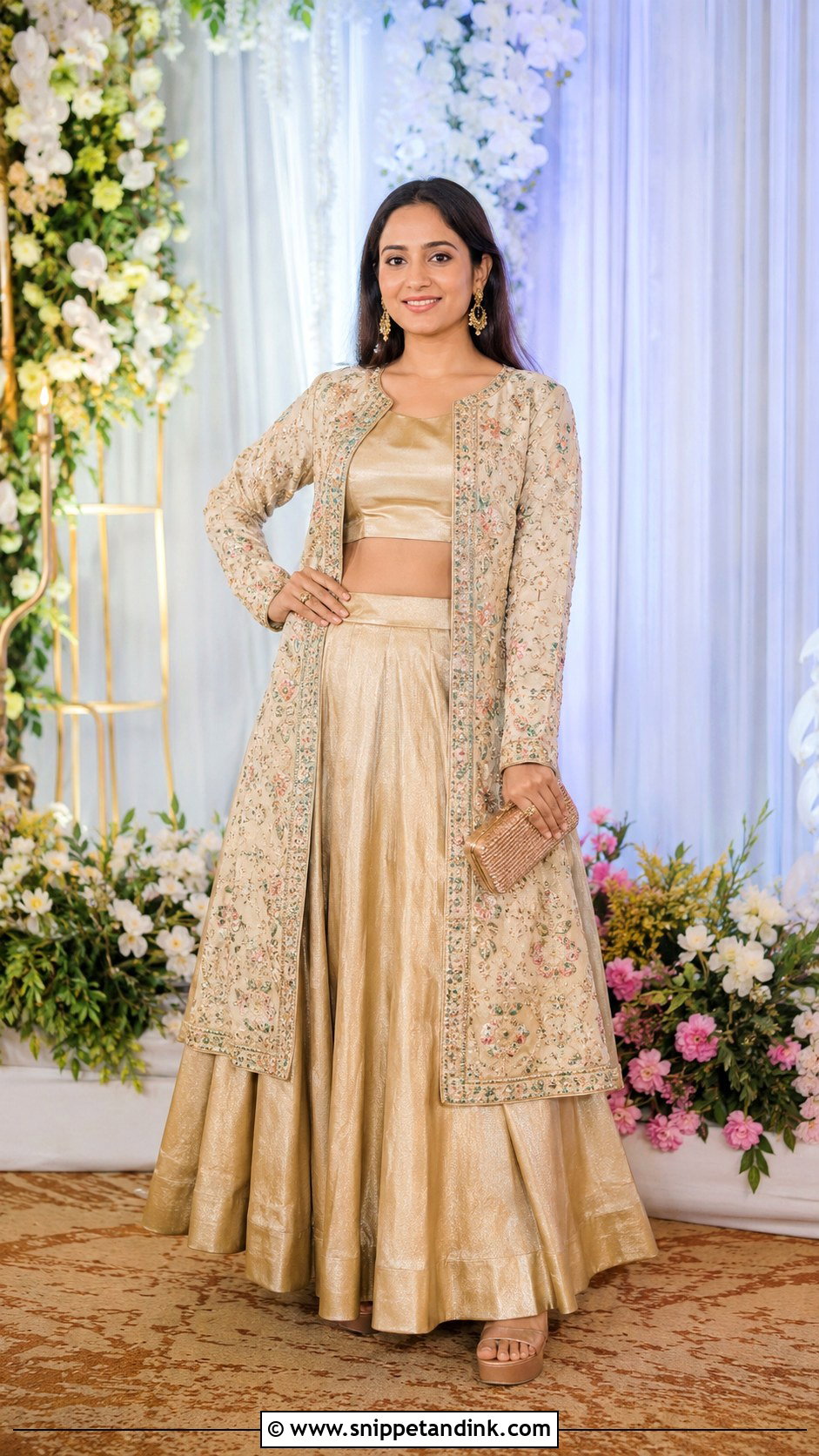 Jacket Lehenga For Sangeet - Snippet and Ink - 25 Sangeet Dress Ideas