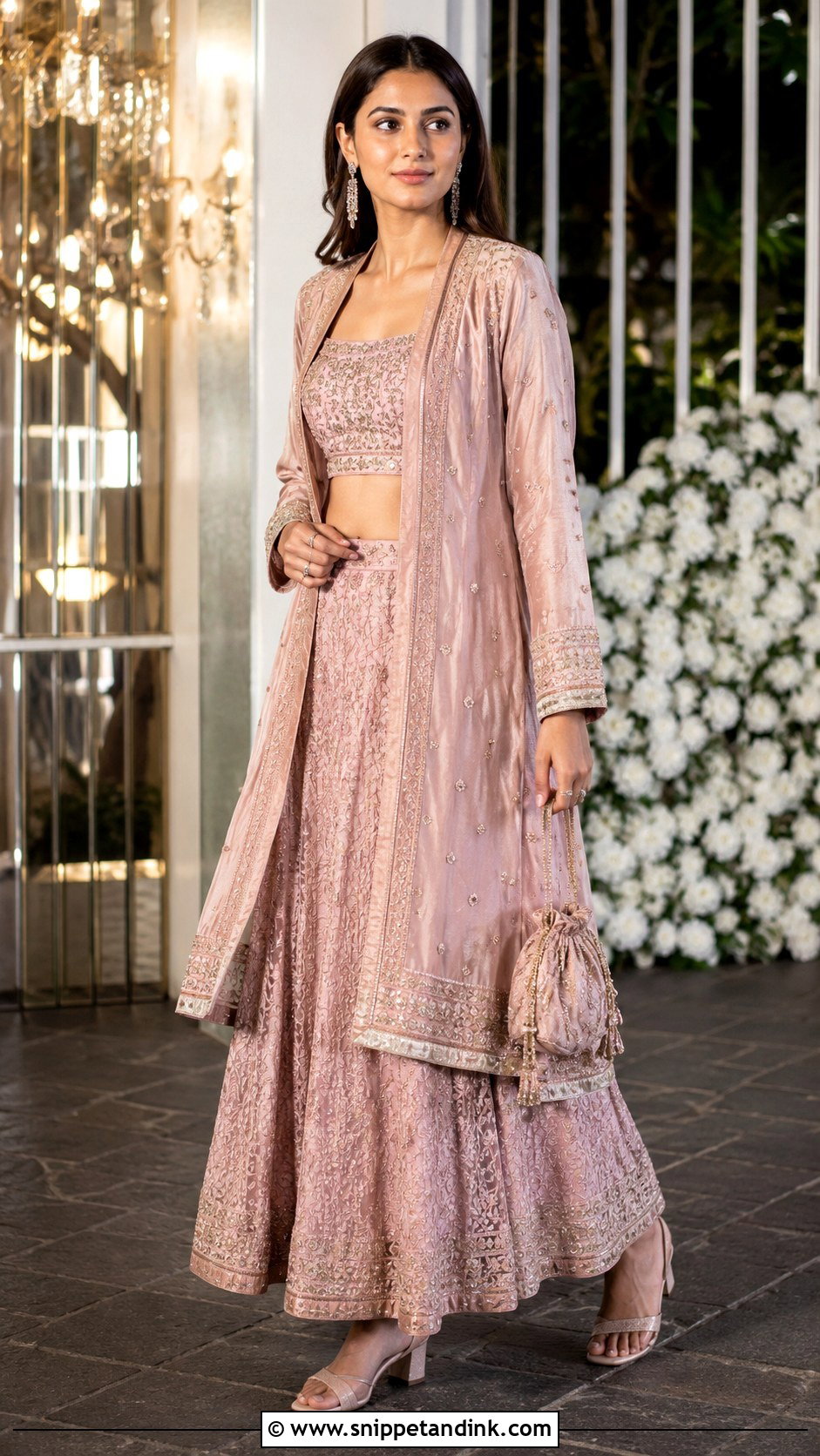 Jacket Lehenga Indian Bridesmaid Outfit - Snippet and Ink - 20 Indian Bridemates Dress Ideas