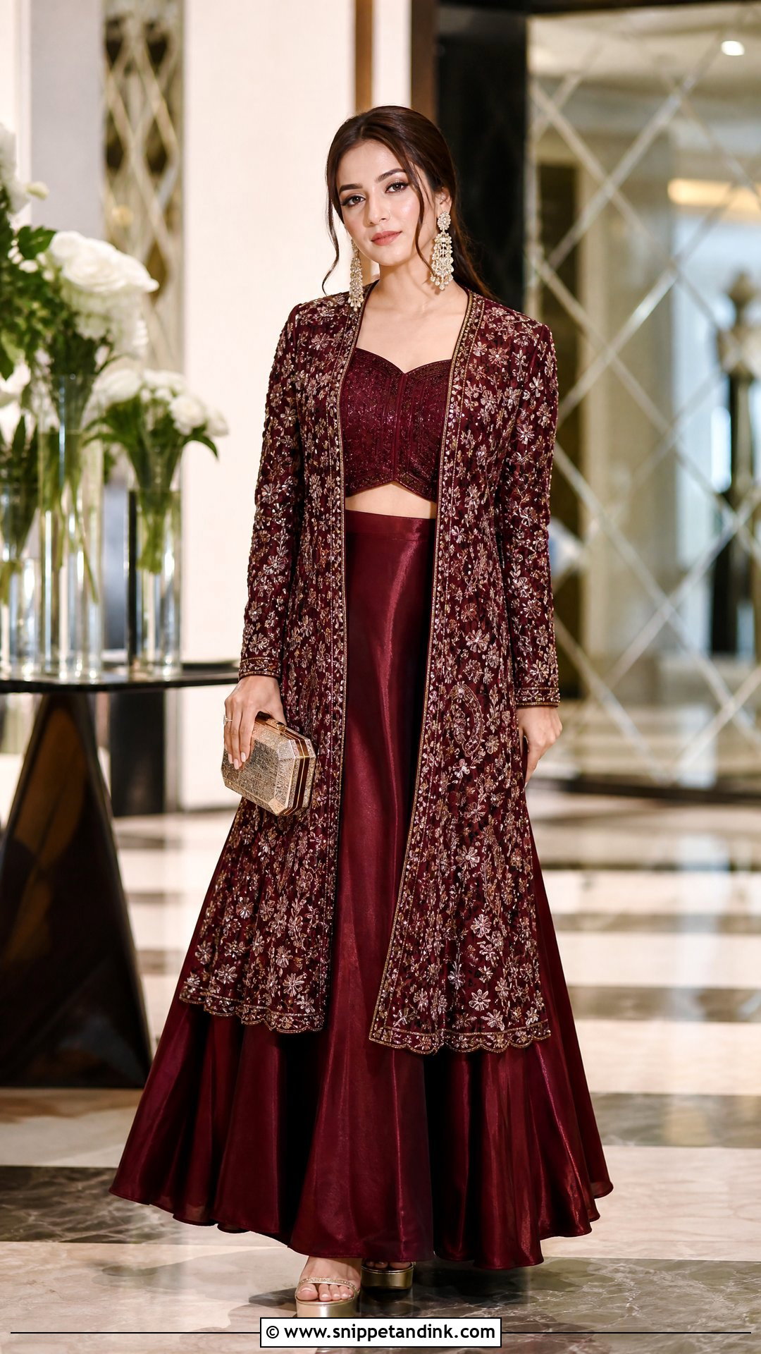 Jacket Lehenga Indowestern Wedding Outfit - Snippet and Ink - 25 Indowestern Wedding Outfits