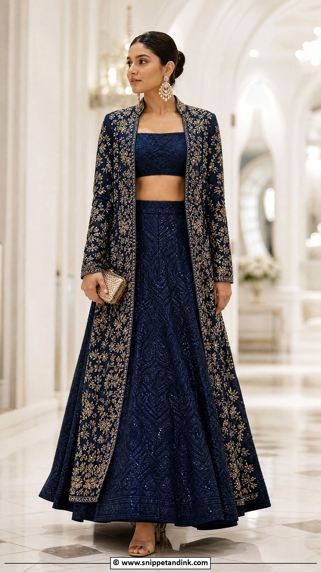 Jacket Lehenga Outfit - Snippet and Ink - 35 Indian Wedding Dress Ideas