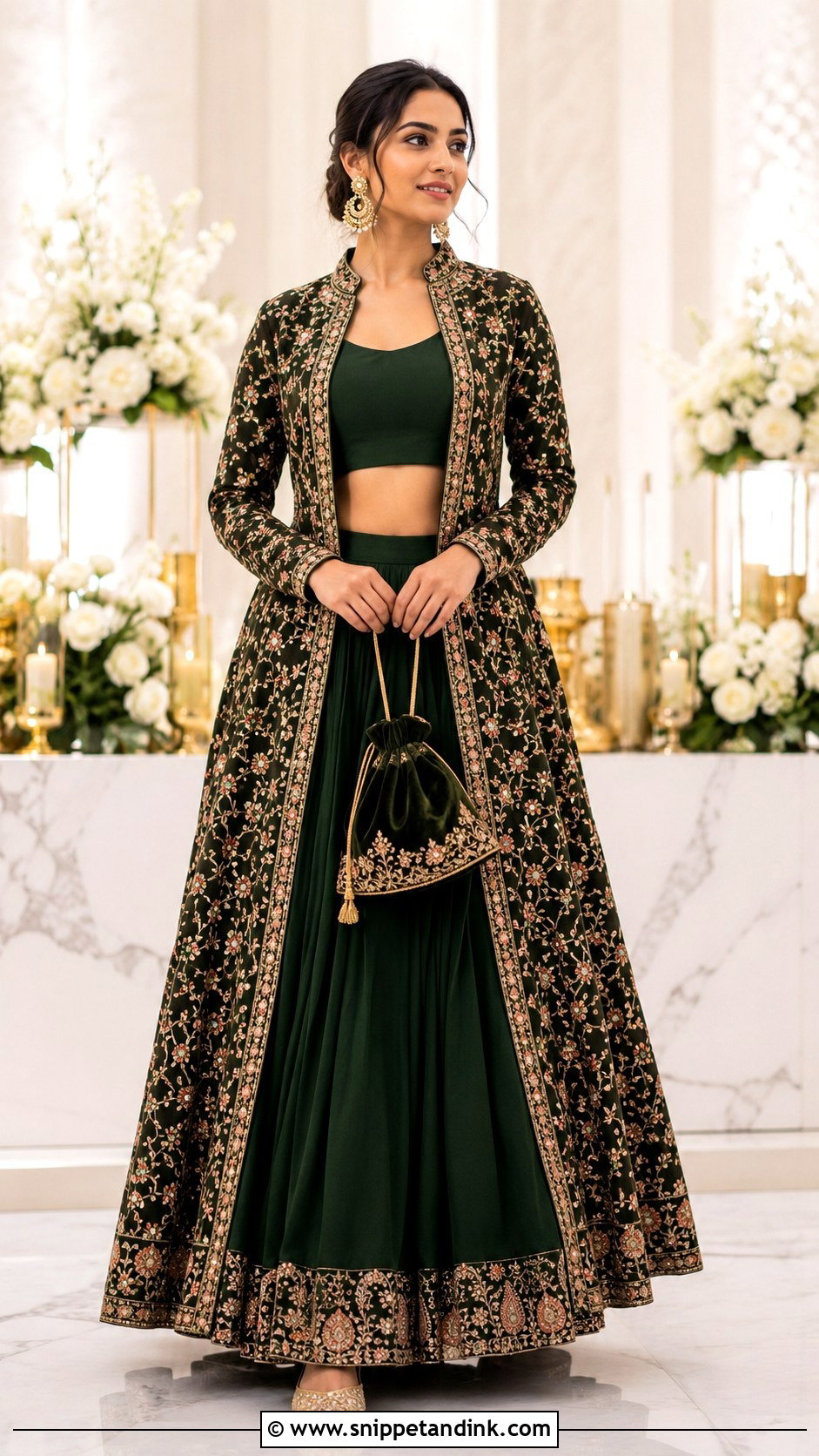 Jacket Lehenga Outfit - Snippet and Ink - 20 Indian Marriage Outfits for Women