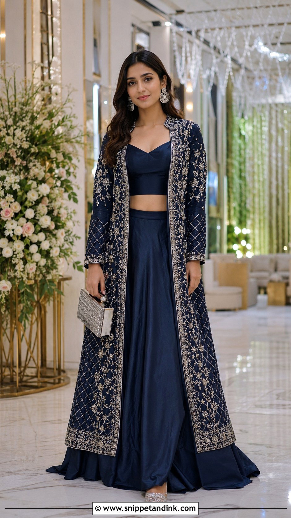 Jacket Lehenga Roka Outfit - Snippet and Ink - 20 Roka Ceremony Outfits for Sister