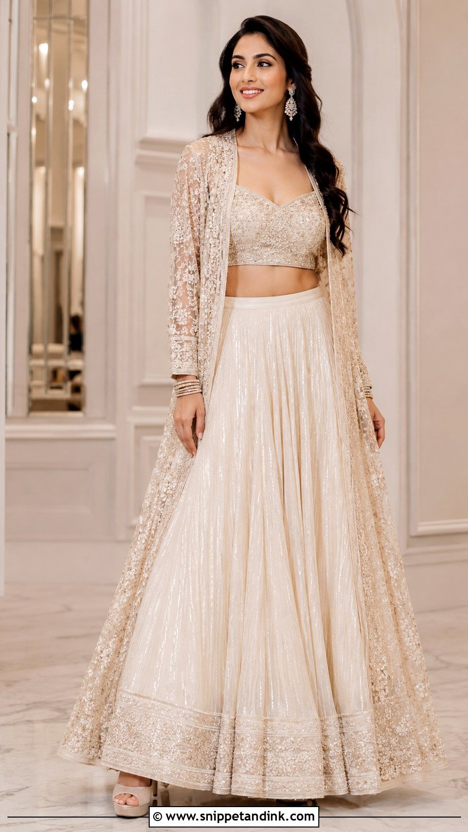 Jacket Lehenga Sangeet Outfit - Snippet and Ink - 25 Bridal Sangeet Outfits
