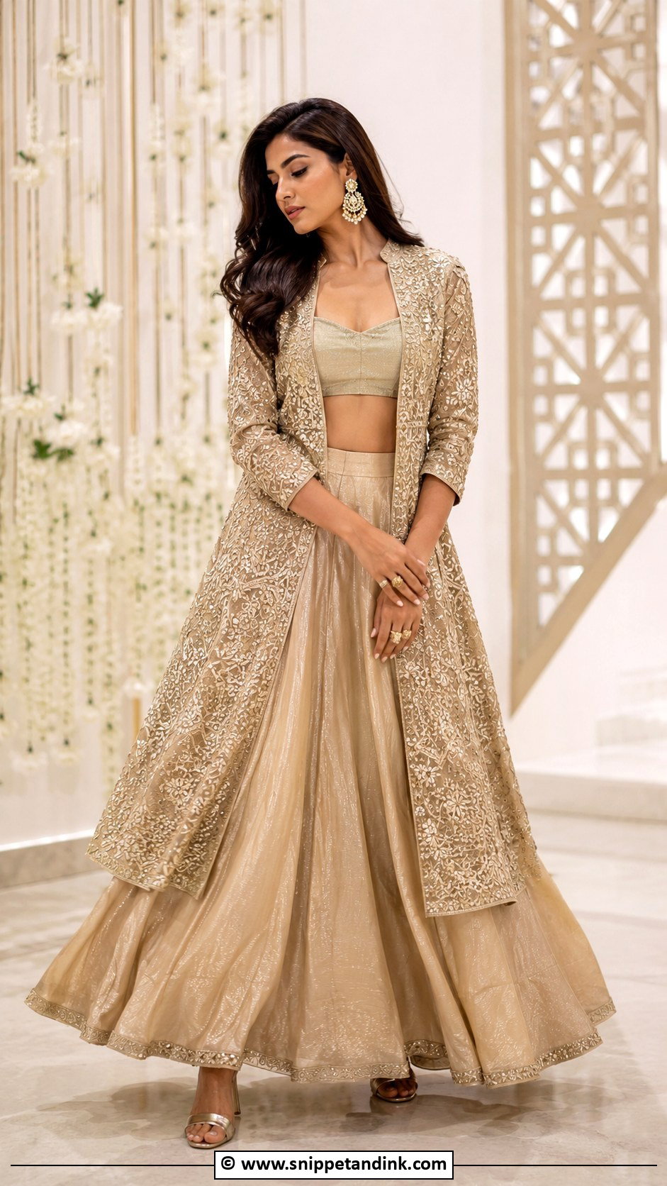 Jacket Lehenga Sangeet Outfit - Snippet and Ink - 30 Sangeet Outfits for Women