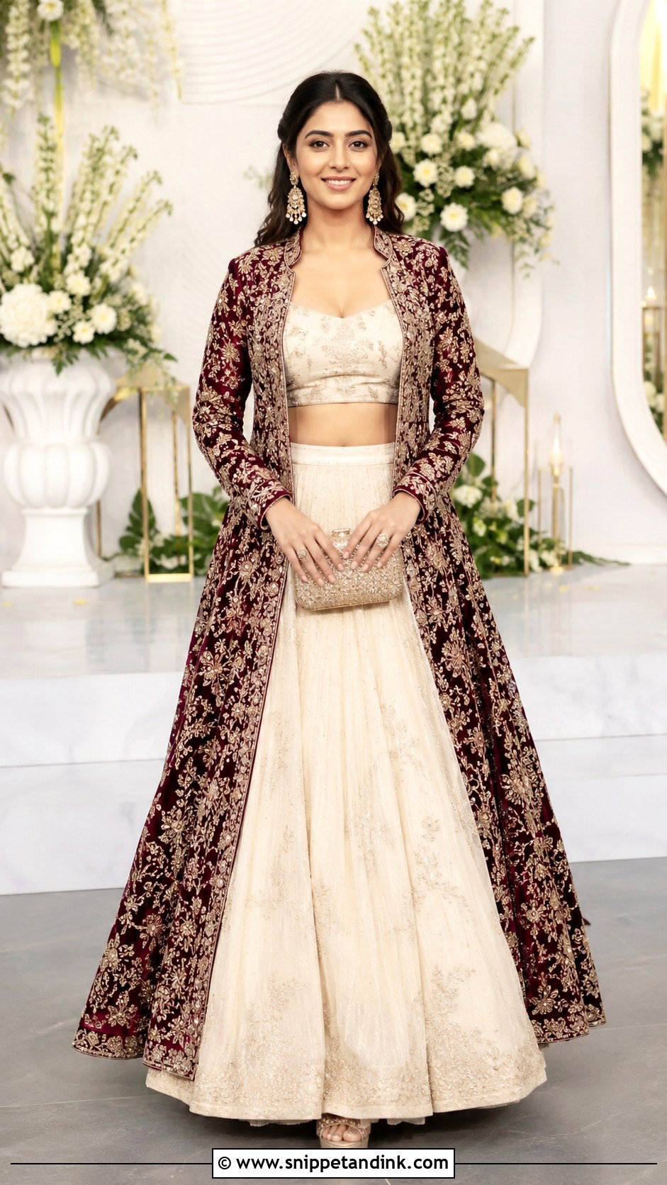 Jacket Lehenga Wedding Dress - Snippet and Ink - 20 Indian Girls Wedding Dresses