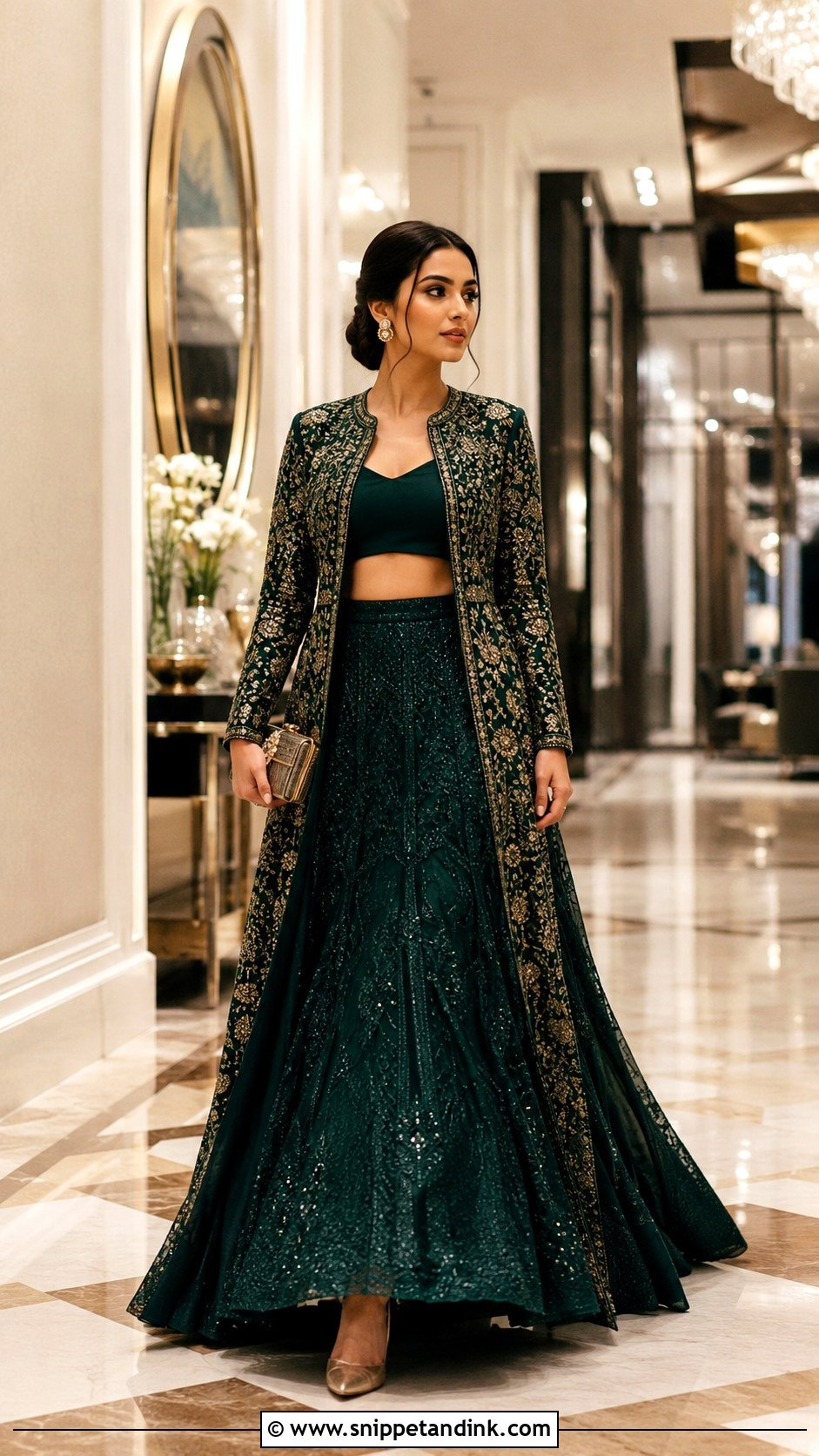 Jacket Lehenga Wedding Outfit - Snippet and Ink - 25 Indo Western Wedding Outfits Women