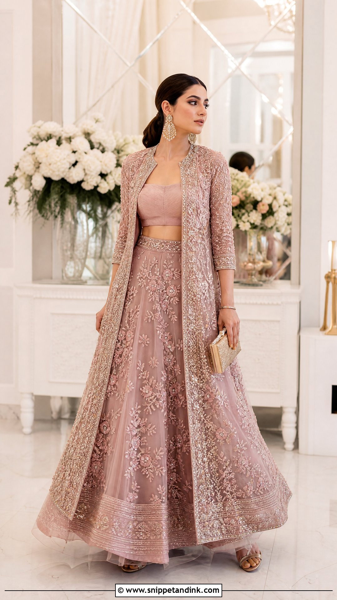 Jacket Lehenga Wedding Outfit - Snippet and Ink - 20 Traditional Outfits for Wedding