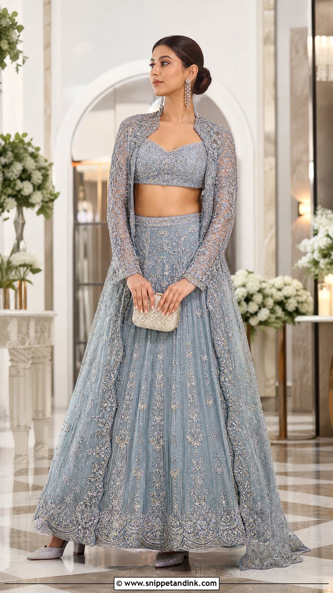 Jacket Lehenga Wedding Outfit - Snippet and Ink - 20 Wedding Outfit for Sister Ideas
