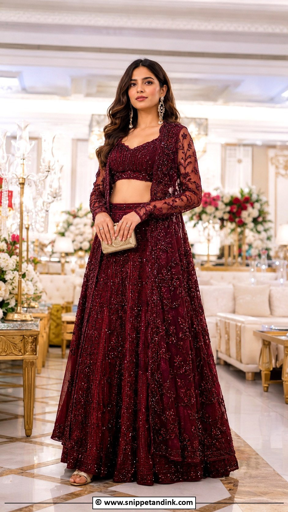 Jacket Lehenga Wedding Outfit For Bride Sister - Snippet and Ink - 30 Wedding Outfit for Brides Sister Ideas