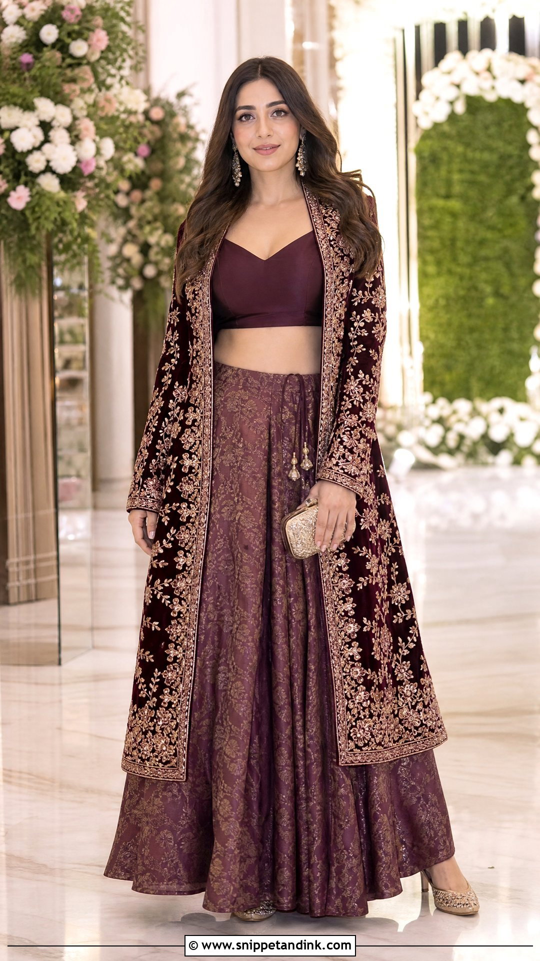 Jacket Lehenga Winter Marriage Outfit - Snippet and Ink - 20 Winter Marriage Outfit for Women Ideas