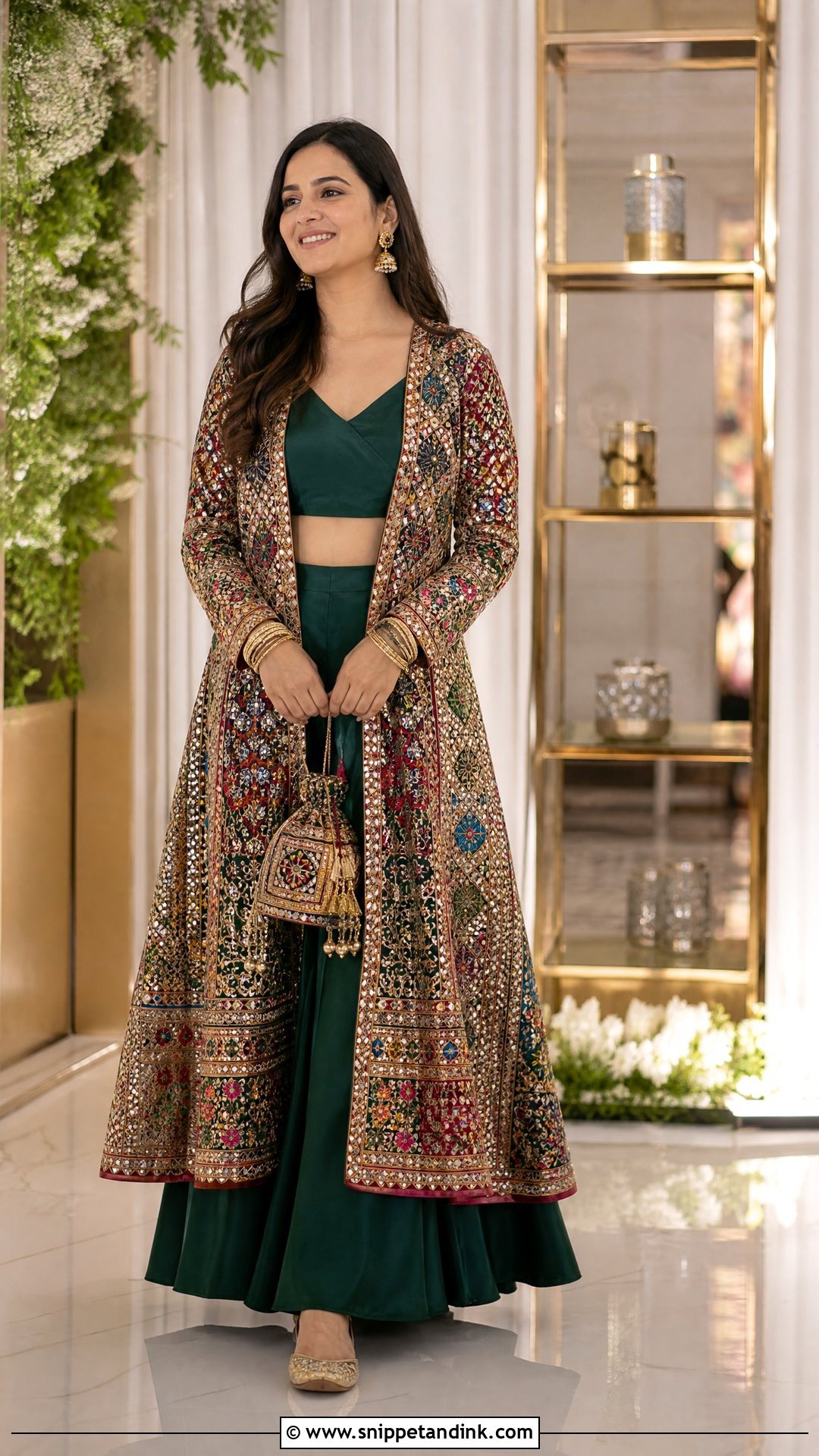 Jacket Lehenga With Rajasthani Embroidery - Snippet and Ink - 20 Rajasthani Wedding Dress Ideas