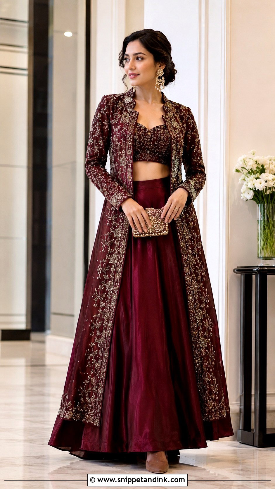 Jacket Lehenga for Indian Marriage - Snippet and Ink - 20 Indian Marriage Dress Ideas