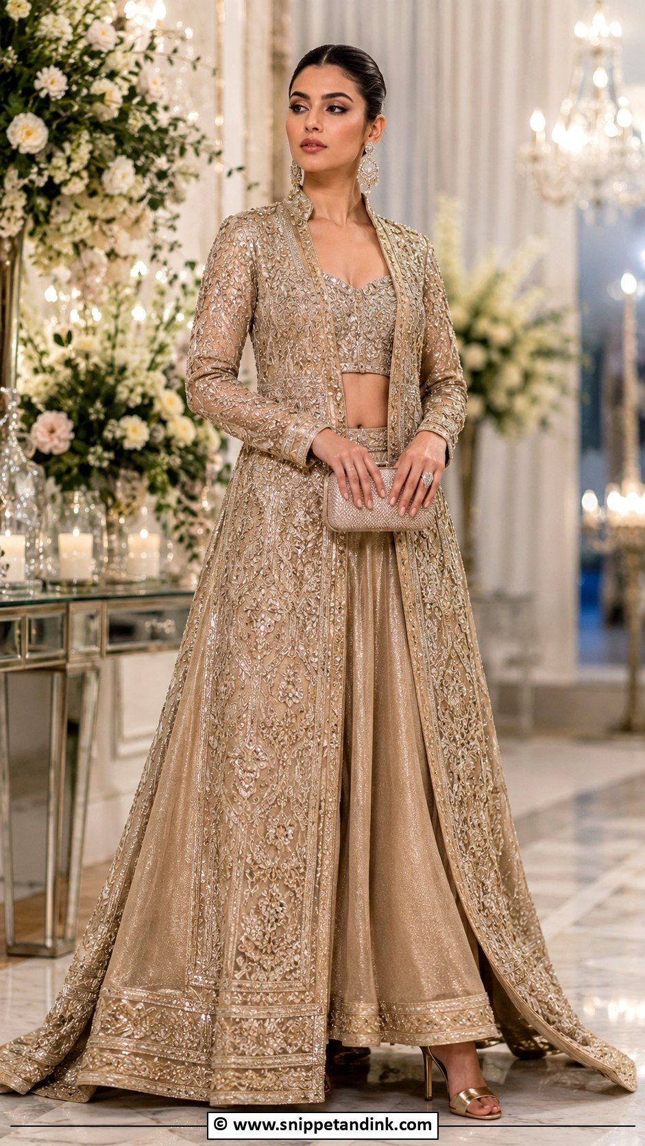Jacket Lehenga - Snippet and Ink - 30 Desi Wedding Outfits