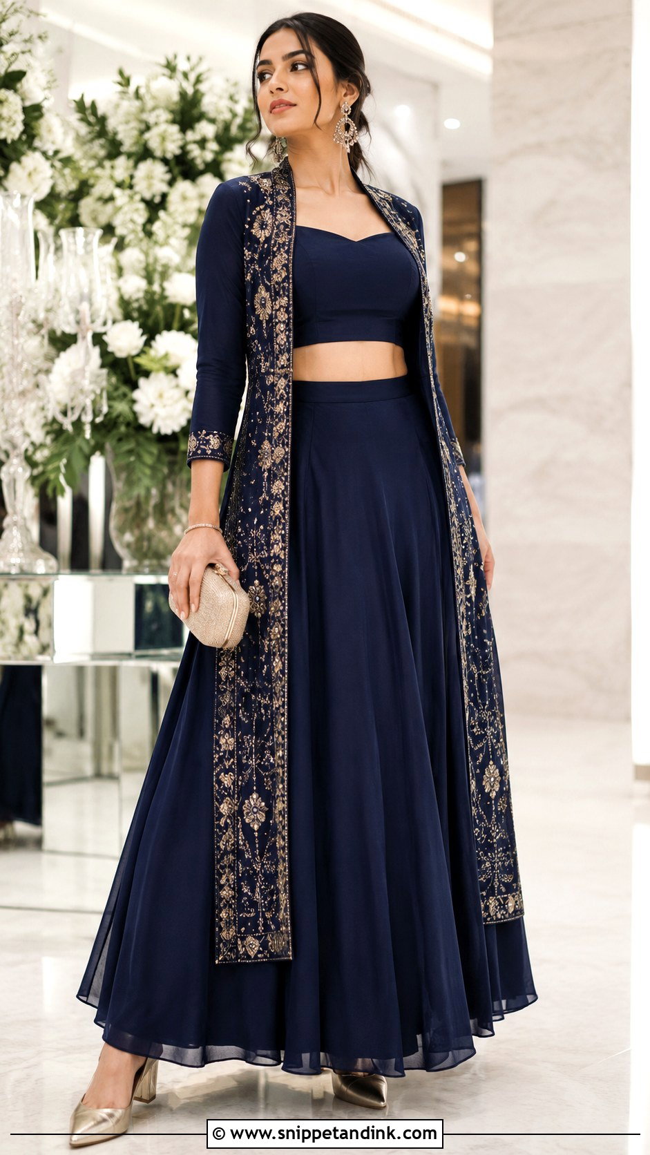 Jacket Lengha Set - Snippet and Ink - 20 Beautiful Lengha Ideas