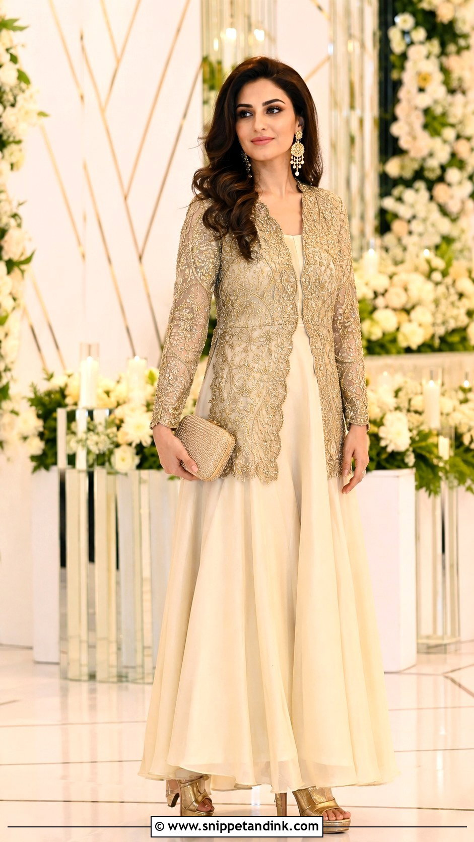 Jacket Long Frock for Wedding - Snippet and Ink - 25 Long Frock Designs for Wedding