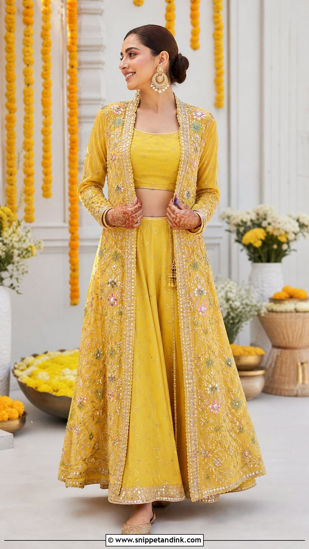 Jacket Pithi Outfit For Bride - Snippet and Ink - 25 Pithi Outfit Brides Ideas