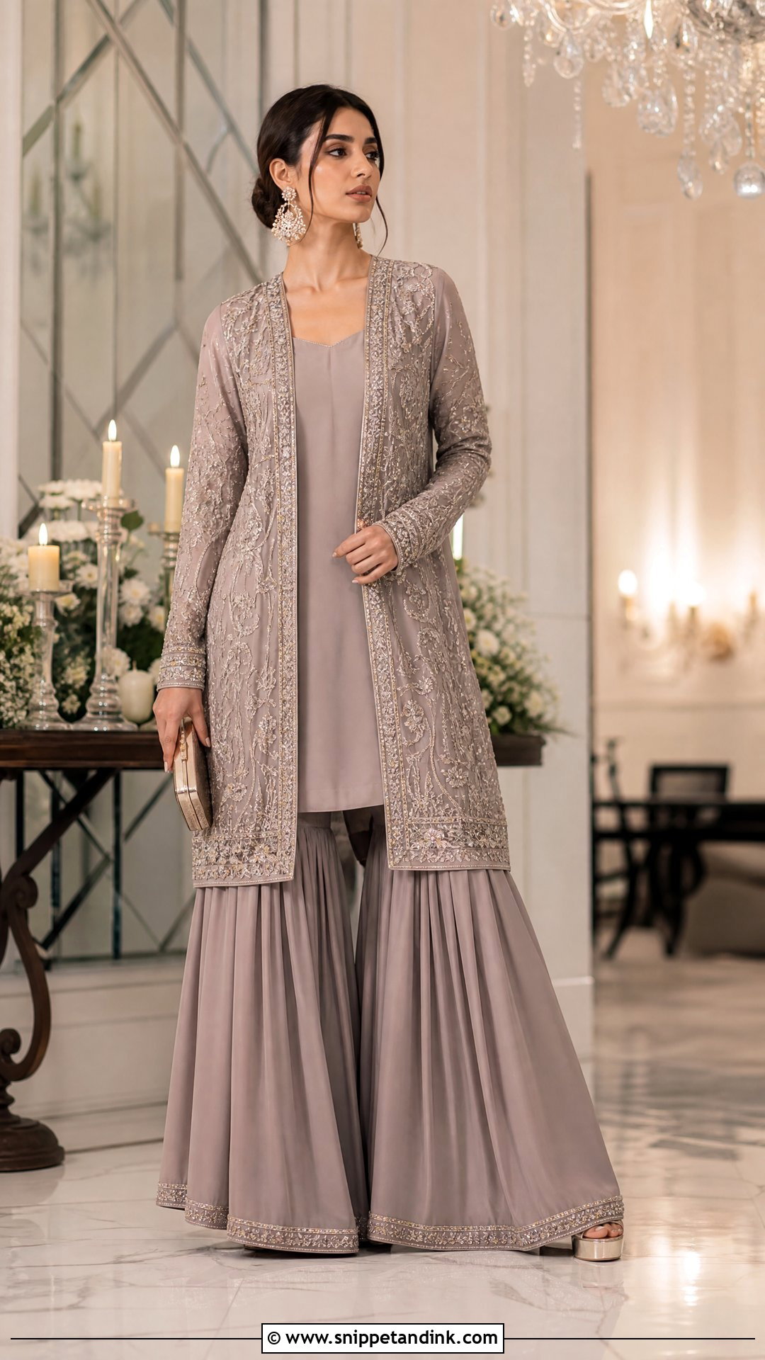 Jacket Sharara Suit - Snippet and Ink - 25 Heavy Sharara Suits for Wedding
