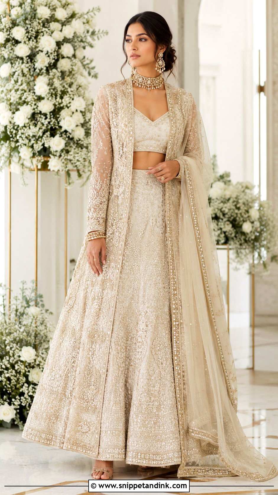 Jacket Style Barat Lehenga - Snippet and Ink - 25 Barat Dresses