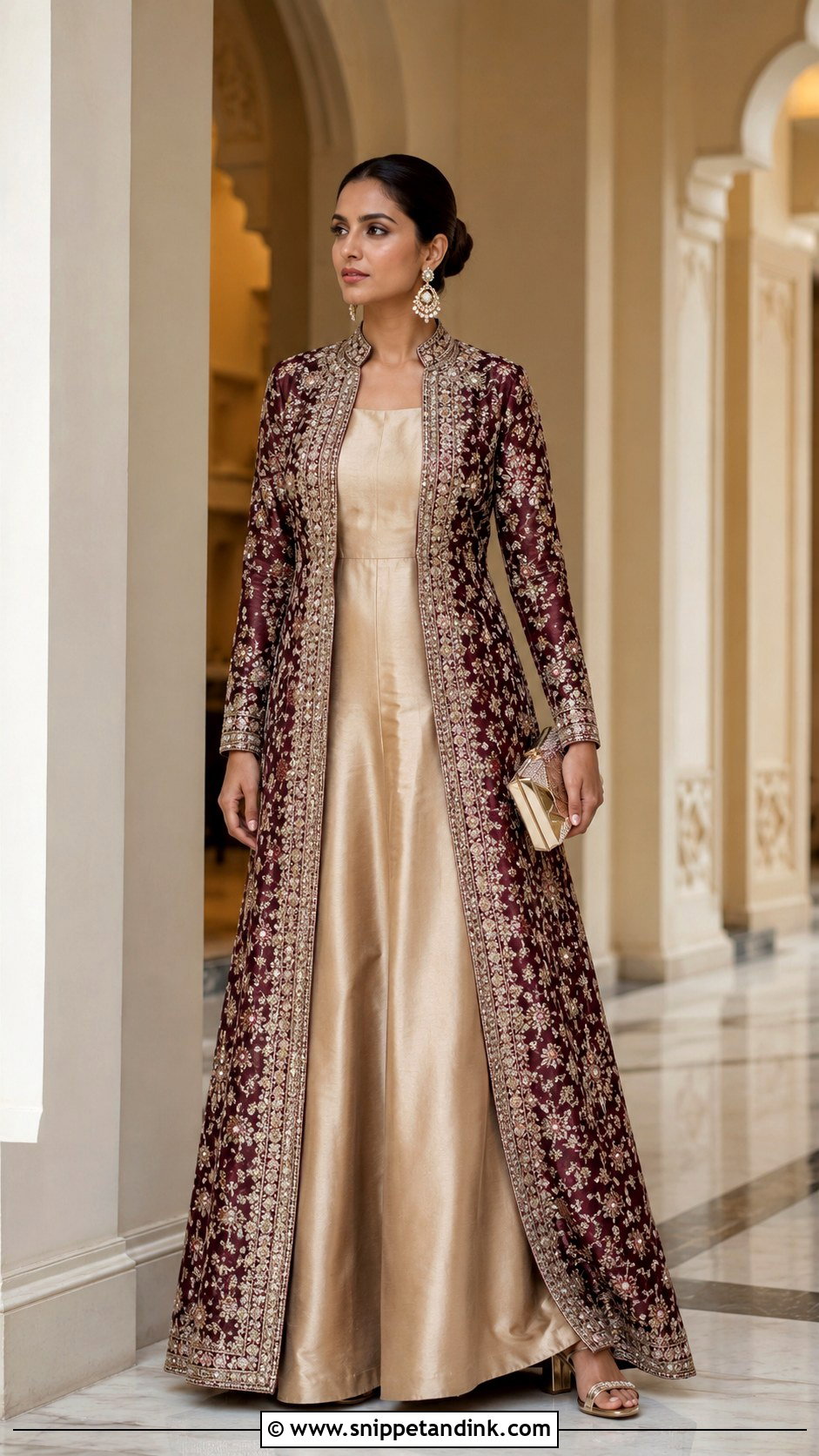 Jacket Style Indian Wedding Gown - Snippet and Ink - 20 Indian Wedding Gown Ideas