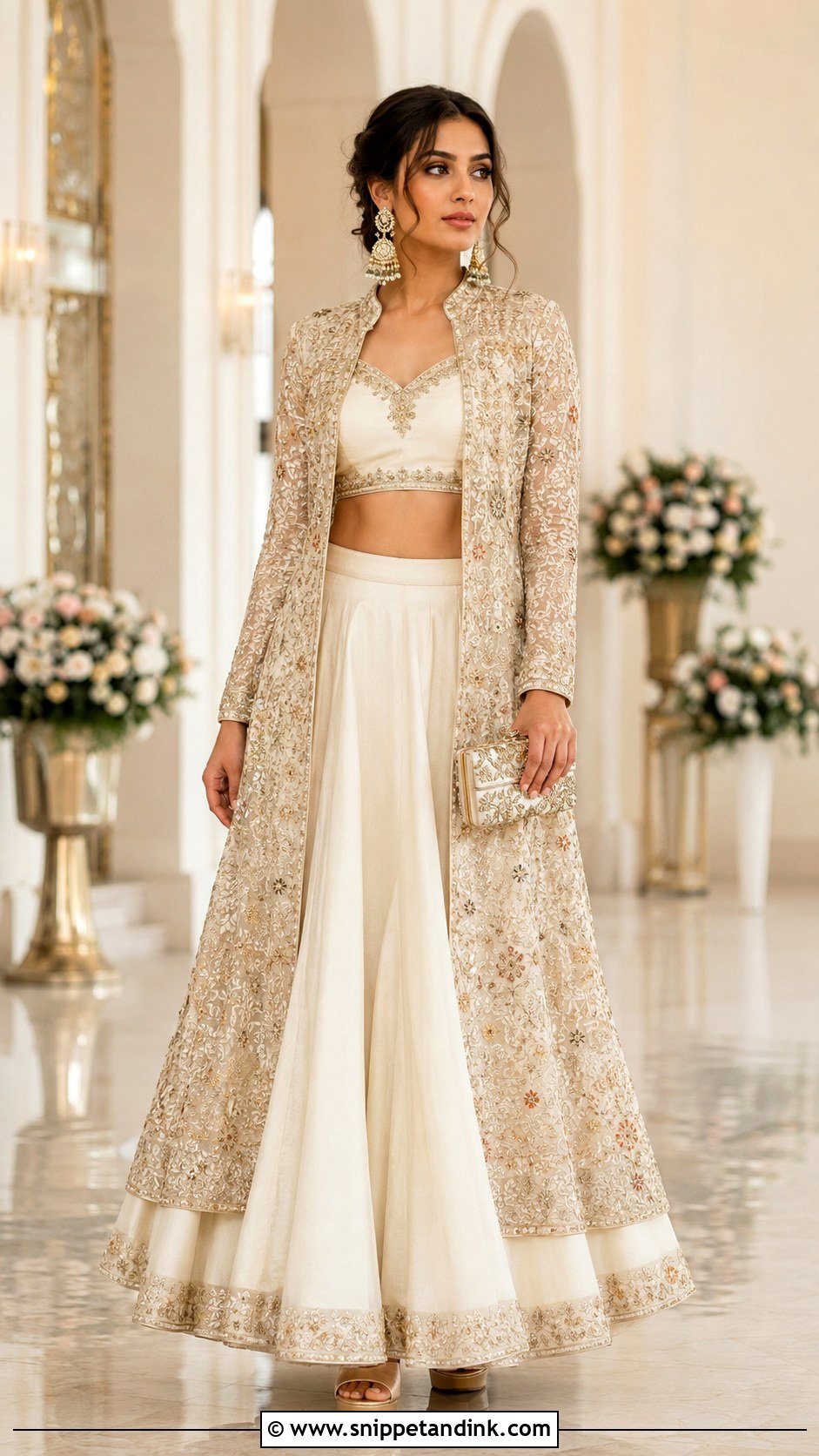 Jacket Style Lehenga Outfit - Snippet and Ink - 20 Aesthetic Indian Dress Ideas