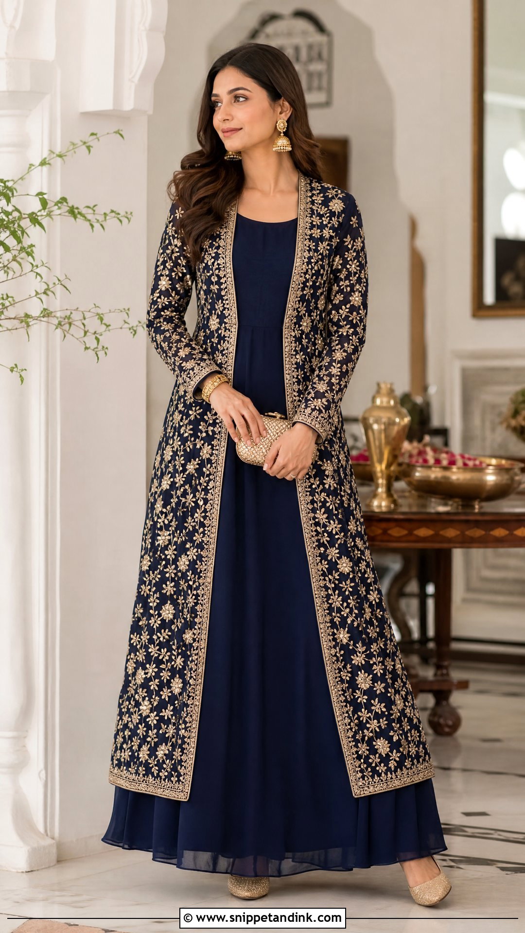 Jacket Style Traditional Gown - Snippet and Ink - 20 Traditional Gown Ideas