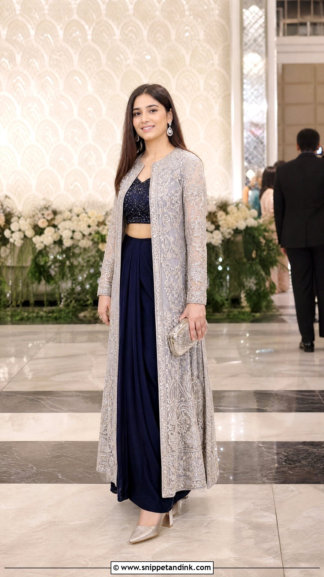 Jacket and Skirt Sangeet Outfit - Snippet and Ink - 20 Sangeet Outfit for Sisters Wedding Ideas