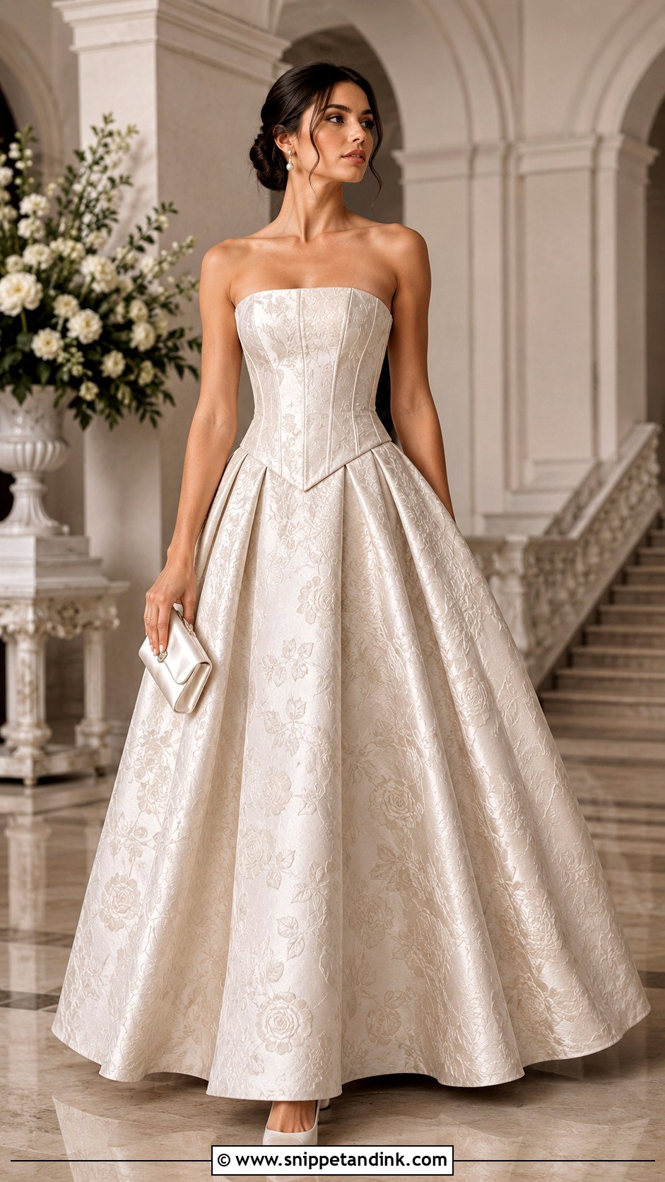 Jacquard Basque Gown - Snippet and Ink - 20 Basque Gown Styles