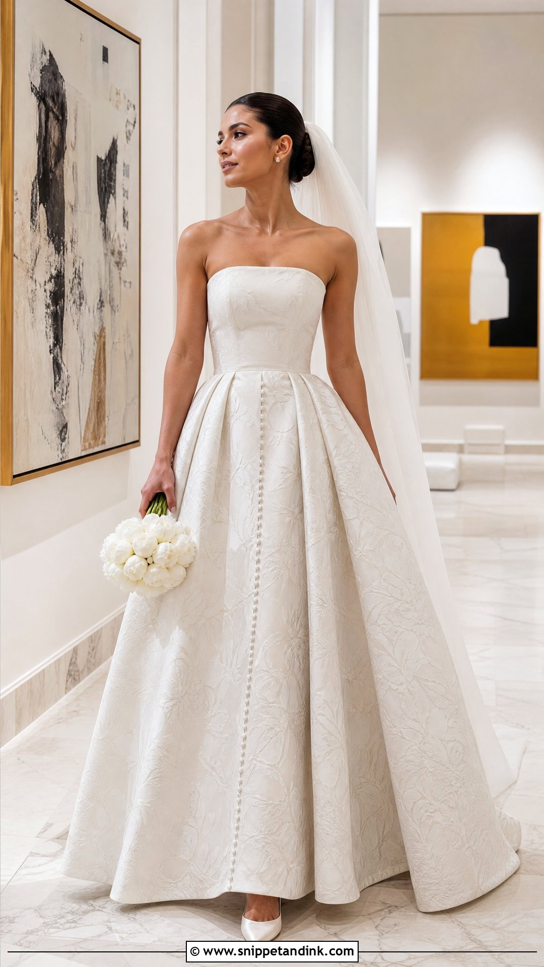 Jacquard Princess Wedding Dress - Snippet and Ink - 20 Princess Elegant Wedding Dresses