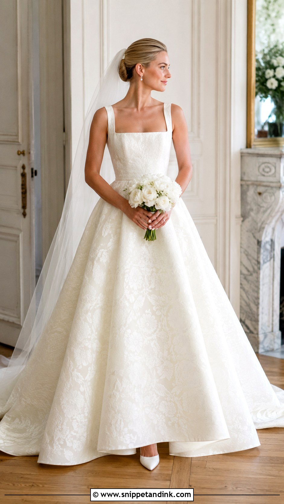 Jacquard Wedding Dress Ballgown - Snippet and Ink - 20 Luxury Wedding Dress Ballgown Ideas