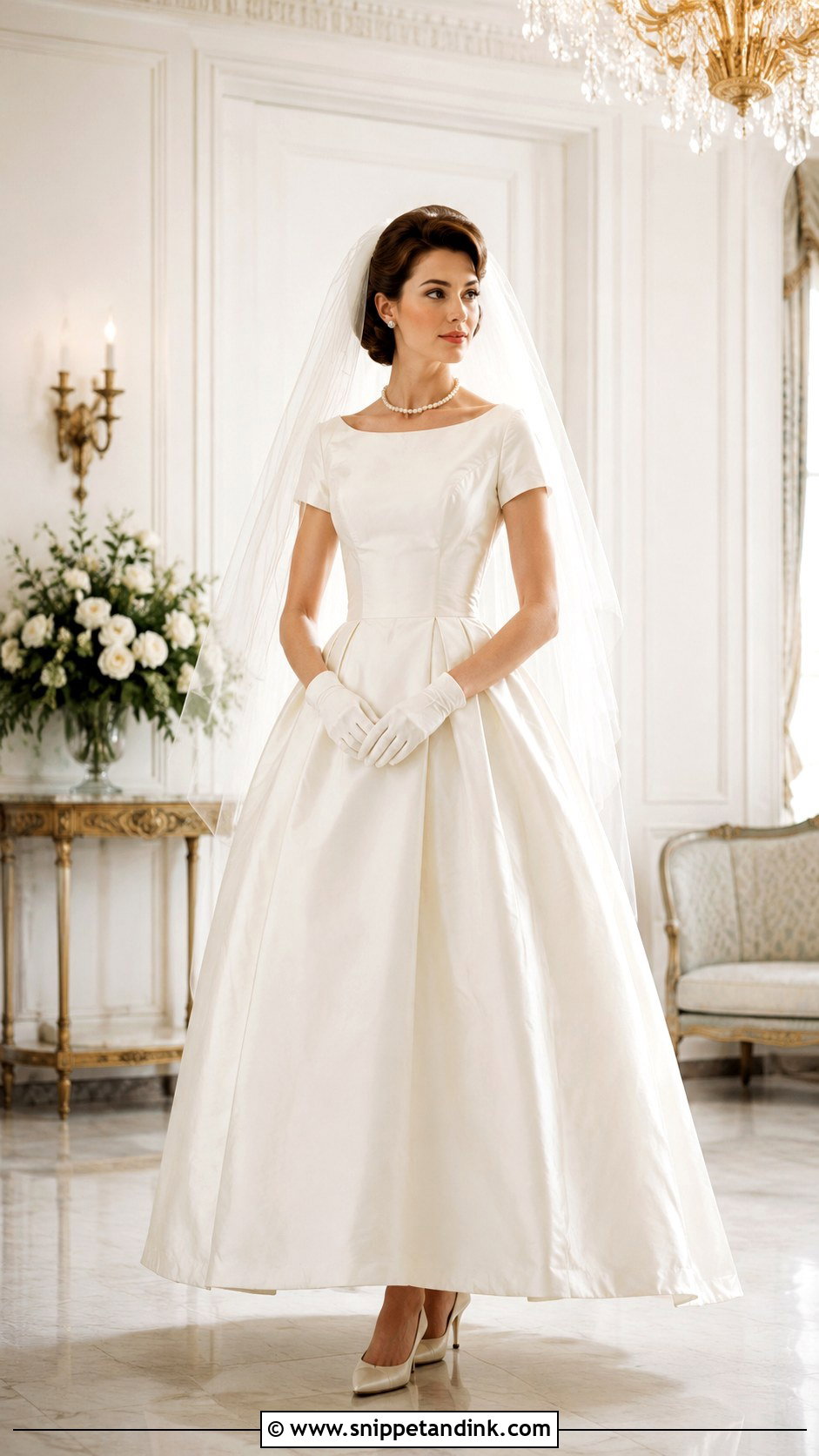 Jacqueline Kennedy Wedding Dress - Snippet and Ink - 30 Iconic Wedding Dresses