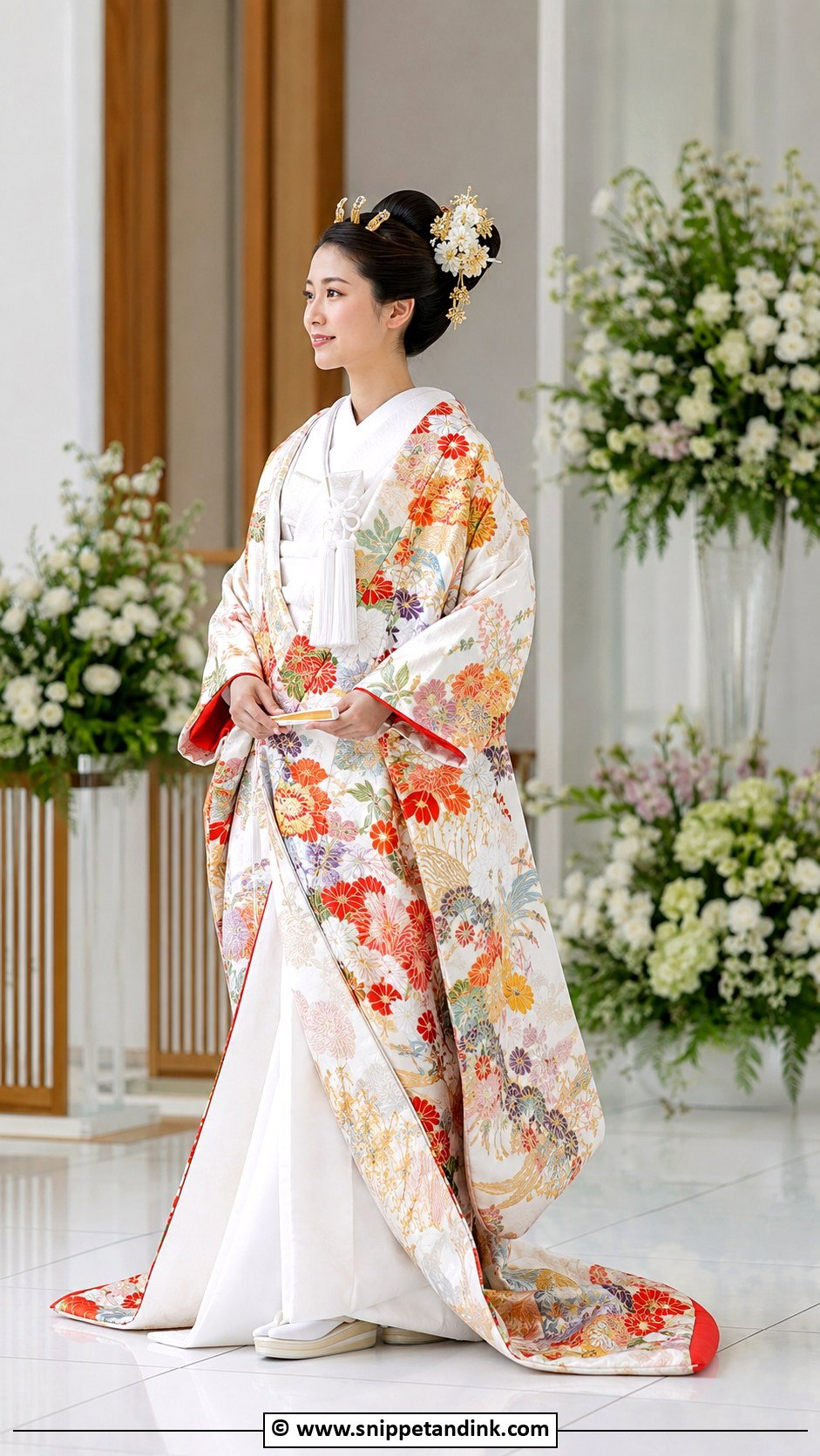 Japanese Bridal Kimono - Snippet and Ink - 30 Asian Bridal Dresses